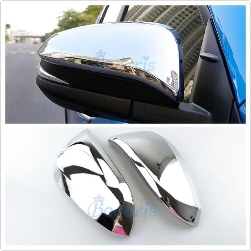 Side Mirror Cover Door Rear View Overlay Rearview Trim Panel Chrome 2015 2016 2017 2018 For Toyota 4Runner Accessories