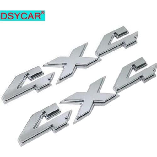 DSYCAR 2Pcs 3D ABS 4X4 Four-Wheel Drive Car Sticker Emblem Badge for Jeep BMW Ford Nissan Audi VW Honda Car Lada Chevrolet New