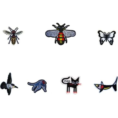 Fashion brand new different style hot melt adhesive high quality applique embroidery patches stripes DIY accessory C724-C5339