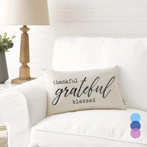 Pillow Cover Farmhouse Sofa Throw Cushion Cover Decorative Pillow Case For Couch Bed Car 30x50cm Outdoor Family Funda Cojin