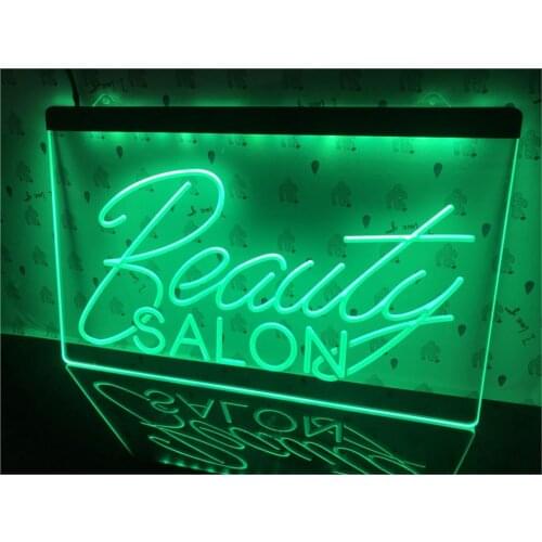 I308- Beauty Salon Hair Nails OPEN NR LED Neon Light Sign