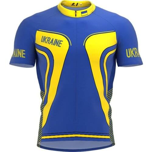 New 2021 Ukraine More Style Men classic cycling Jersey short shirt bike Road Race Clothing Maillot ciclismo outdoor bike jersey