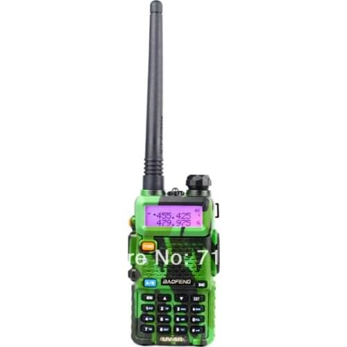BAOFENG UV 5R Camouflage Color Dual Band Two-way Radio Free Earpiece Baofeng UV-5R walkie talkie 5W UV5R portable radio For car