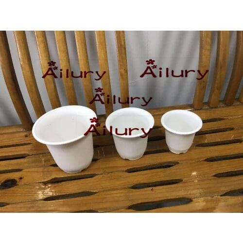 White color Vientiane basin chunky simple and fleshy plastic basin. Fleshy flower pot old pile matte twelve rolls