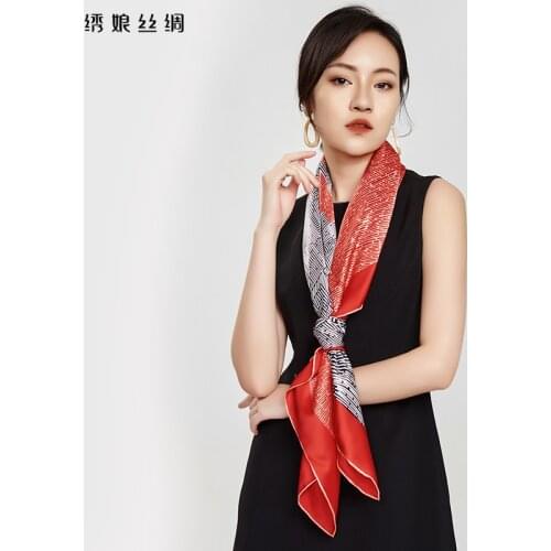 Silk, silk scarves, silk scarves, womens all match, spring and autumn, Shanghai Oriental Pearl City, story style city