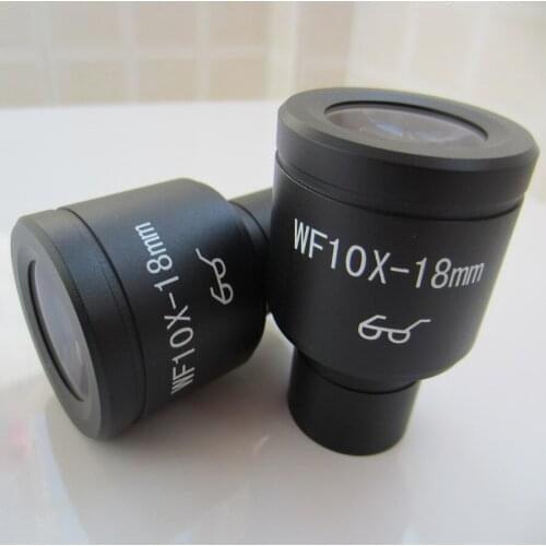 10X Wide Angle and Hight Eyepiont WF10x 18mm Field of View and 23.2mm Mounting Size for Biological Microscope (Retical is OK)