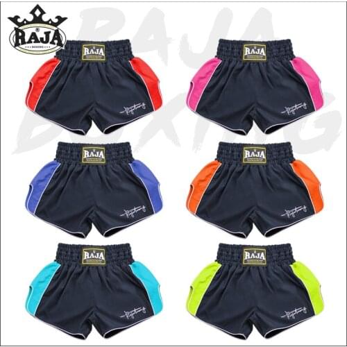 Raja Boxing Shorts Sanda Kickboxing Training Match Boxing Pants Loose MMA Men Fight Grappling Sportswear Muay Thai Shorts
