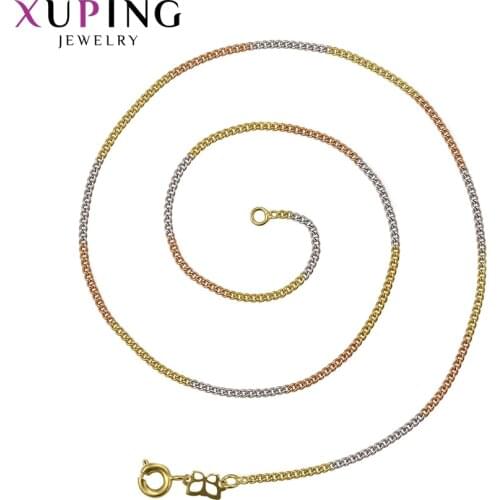 Xuping Fashion Temperament Necklace Charm Style Long Necklace High Quality Hot Sell Chain Jewelry Black Friday Gifts 42111