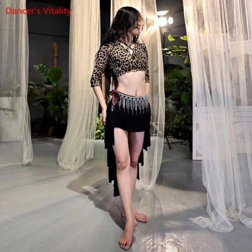 Belly Dance Female Adult Elegant Top Practice Clothes Woman Temperament Tassel Skirt Profession Performance Clothing