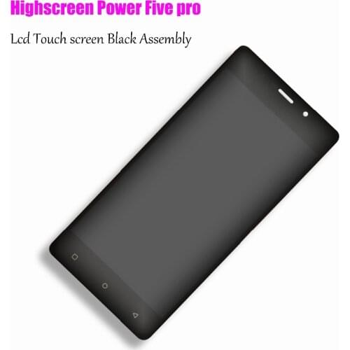 100% NEW Compatible for Highscreen Power 5 Pro Screen Lcd Display +Touch screen Touch Buttons Power five free shipping