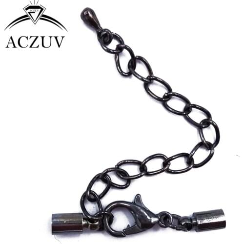 200pcs Gunmetal Black 2mm 3mm 4mm 5mm 6mm 7mm 8mm Leather Cord End Beads Set Necklace Bracelet Jewelry Making Findings CEC006