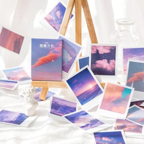 30pcs/lot Beautiful Scenery Series Stickers Literature and Art Girl Collage Scrapbooking Stickers Bullet Journaling Decorative