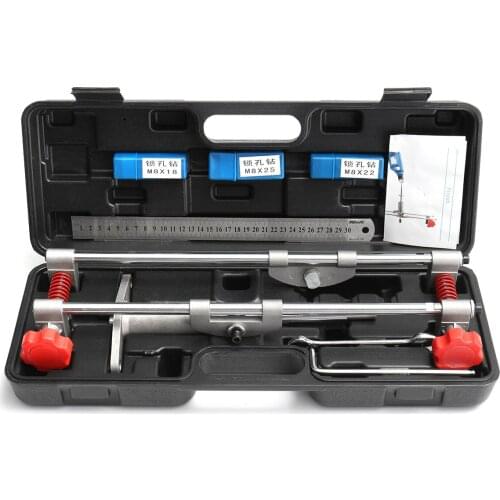 8Pcs Mortice Door Fitting Jig Lock Mortiser DBB Key JIG1 With 3 Cutters Case NEW Tool Maintenance Set