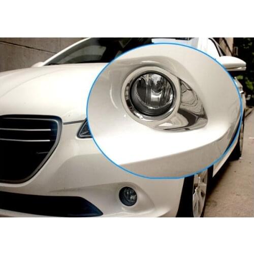 ABS Chrome Front fog lamp cover for 2013 2014 2015 2016 2017 Peugeot 301 Car styling