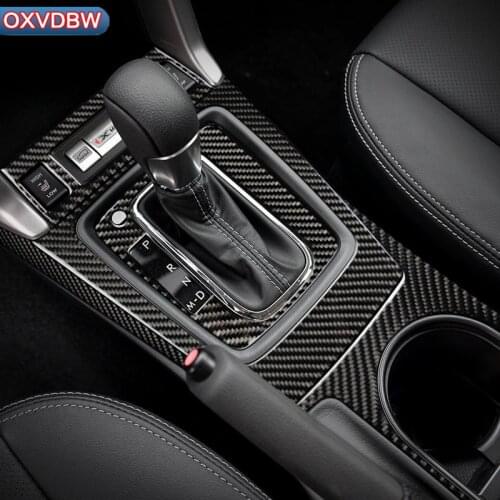 For Subaru Forester accessories 2013-2018 Car Styling Carbon Fiber Steering Wheel Gear Panel Door Handle Outlet Internal Sticker
