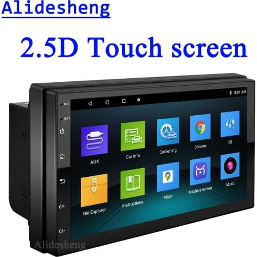 2 DIN 7'' Android Car radio Navigation GPS Multimedia Player 7 inch 2.5D touch screen stereo audio video player 2din Auto radio