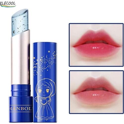 ELECOOL Lip Balm Color Changing Moisturizing Lip Gloss Natural Long Lasting Lip Stick Lip Glaze Lip Makeup Lip Care Oil Cosmetic