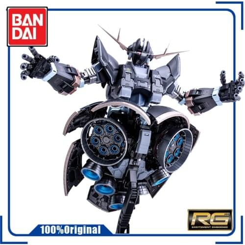 BANDAI RG 1/144 MSN-02 ZEONG GUNDAM Plate Color Change Assembly Model Action Toy Figures Gifts for Children