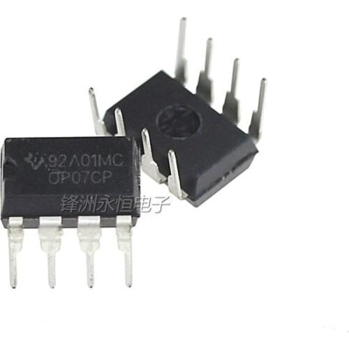 10PCS Bipolar Operational Amplifier OP07CDR OP07 SOP-8 OP07CP DIP-8 OP07DP