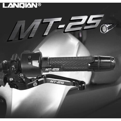 For Yamaha MT25 Motorcycle Accessories Brake Clutch Levers & Handlebar Handle Grips MT 25 MT-25 2005 2006 2015 2016 2017 Parts
