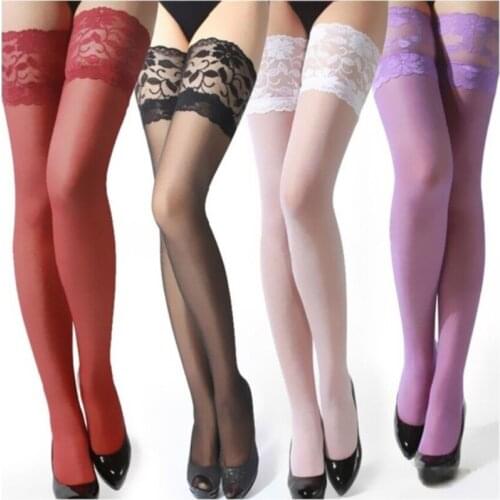 Available Sexy Fashion Ladies Women Lace Thigh High Stockings Summer Pantyhose Sex Long Stocking