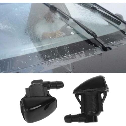 2Pcs Car Windshield Washer Wiper Water Spray Nozzle Fit For Jeep 2007 2008 2009 2010 2011