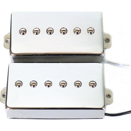 Donlis P90 style humbucker size Alnico 5/2 magnet LP guitar pickup with Nickel silver cover and baseplate
