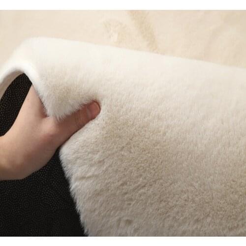 Imitation Rabbit Fur Carpet Soft Plush Solid Bedroom Carpets Modern Simple Living Room Rug Balcony Tatami Floor Mat Kid Room Rug