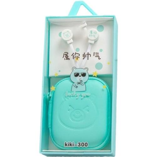 Cute Cartoon Earphones 3.5mm In-ear Stereo Wired Earbuds With Mic Earphone Case For Kids IPhone/Xiaomi Boys Girls MP3 Gifts