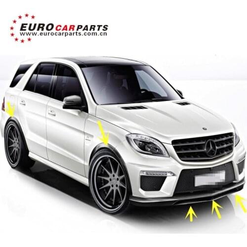ML CLASS W166 carbon finber spoiler fit for W166 ML63 carbon front lip over fenders rear wing
