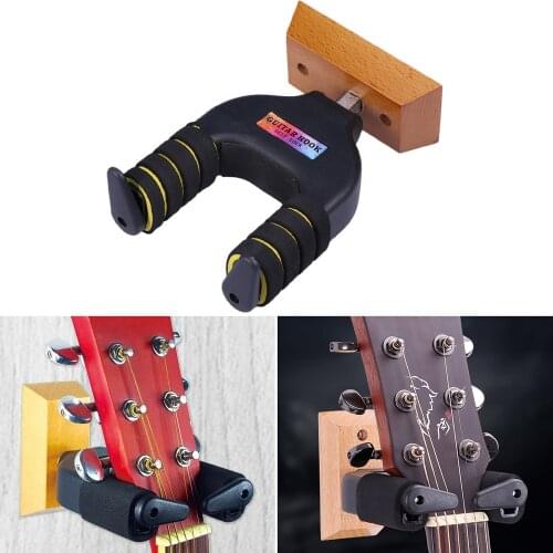 Guitar Wall Hanger Auto Lock Rack Hook Holder Wall Mount Bracket for String Insturments Guitar Acoustic Bass Mandolin Accessory