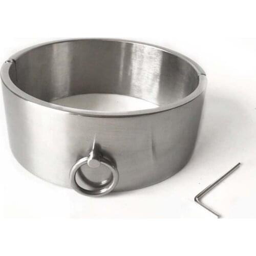 6CM high stainless steel collar, male and female SM sporting goods torture tools, dog toys, fixed head S0260