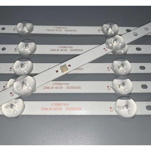 50-100PCS HI quality 23 24inch 23.6INCH TV backlight strip 42.5CM 6LED 6V 236LB-6C1B