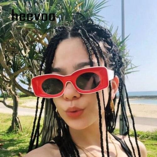 Exaggeration Square Sunglasses Women Men Vintage Summer Rock Brand Sun Glasses DJ Colorful Lens 90s Rectangle Frame Shades UV400