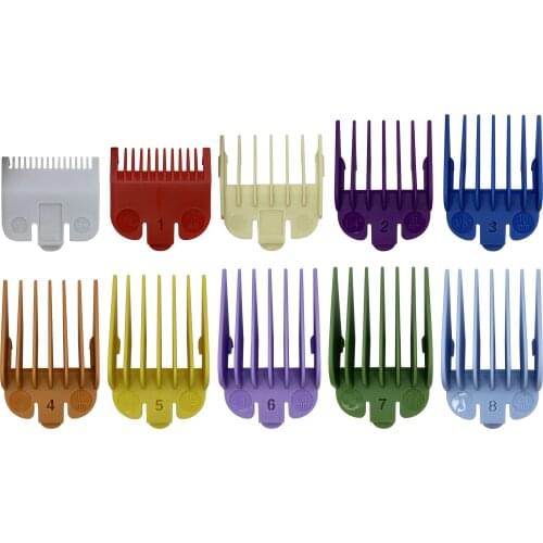 8pcs Professional Cutting Guide Comb for Wahl with Metal Clip 3/6/10/13/16/19/22/25MM
