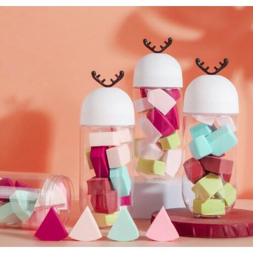 15pcs/Box Makeup Cosmetic Puff Makeup Sponge with Storage Box Foundation Powder Sponge Beauty Tool Women Make Up Accessories