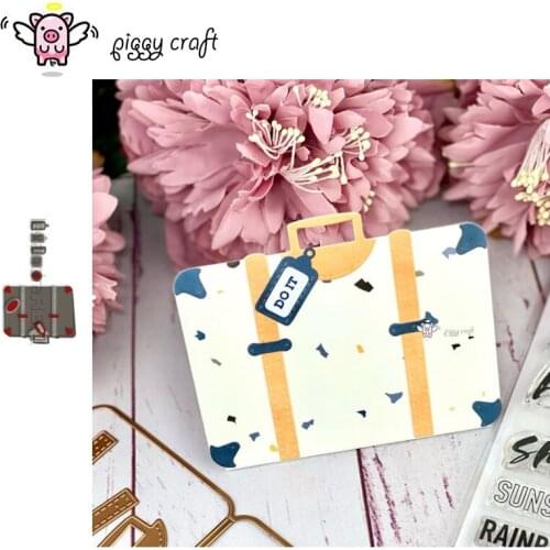 Piggy Craft metal cutting dies cut die mold Closed mini album Scrapbook paper craft knife mould blade punch stencils dies