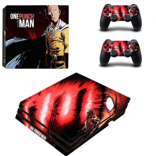 One Punch Man PS4 Pro Skin Stickers Decal for Sony PlayStation 4 Console and Controllers PS4 Pro Skin Sticker Vinyl