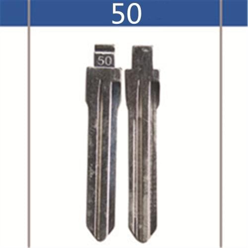 2 Pcs Uncut Replacement Car Key Blade for HYUNDAI ELANTRA Key No.50 BLANK BRASS Car Key Blade