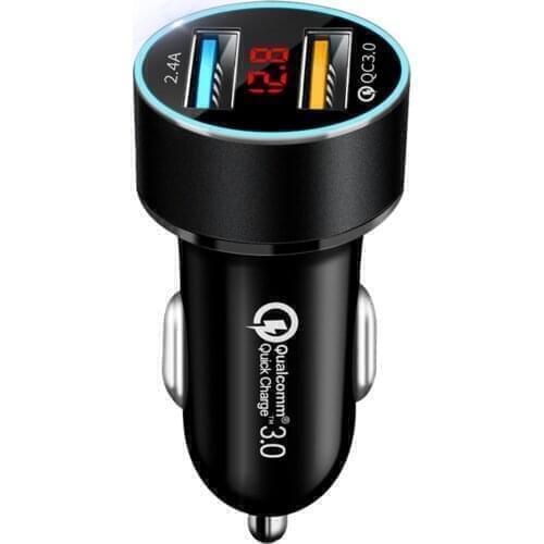 Fast Charging Super Car Charger Type-C Phone Cable For Samsung S20 S9 S8 Xiaomi Huawei P30 Pro Fast Charging QC 3.0 Car Charger