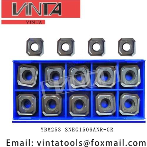 Free shipping high quality 10pcs/lots YBC302 YBM253 YBD152 SNEG1506ANR-GR cnc carbide milling inserts