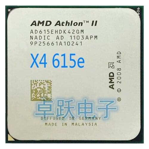 AMD Athlon II X4 615e 615 2.5 GHz Quad-Core CPU Processor AD615EHDK42GM Socket AM3 free shipping