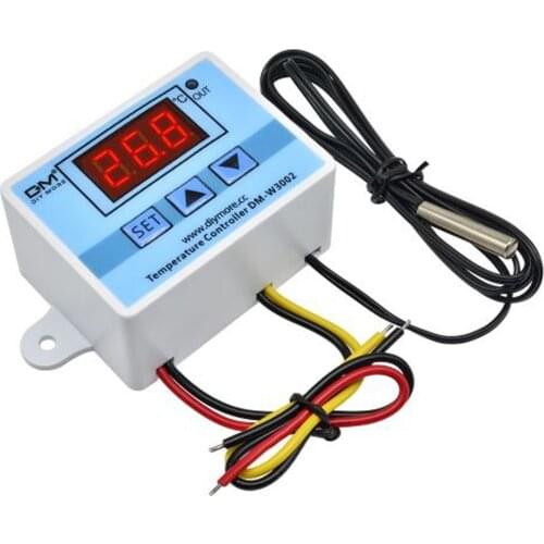 XH-W3002 AC 110-220V LED Digital Temperature Controller Thermos Thermoregulator Sensor Meter Heating Cooling+1m 10k 3950 Wire