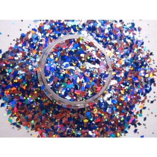 G457 Laser Blue Pink Color holographic Glitter dust nail tools or other art Decoration sequins