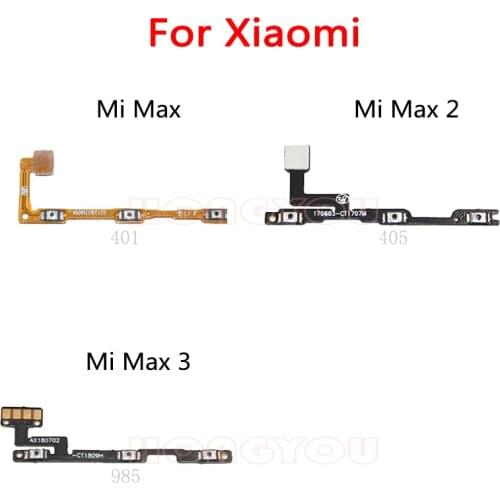 Power Button Switch Volume Button Mute On / Off Key Flex Cable For Xiaomi Mi Max 2 3
