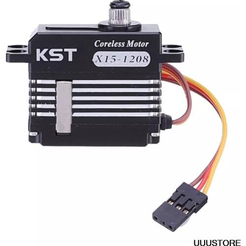 KST X15-1208 13.5kg Cyclic Corelss HV Digital Servo Motor Robot for UAV RC Model Car Robot Arm Helicopter Airplane Parts