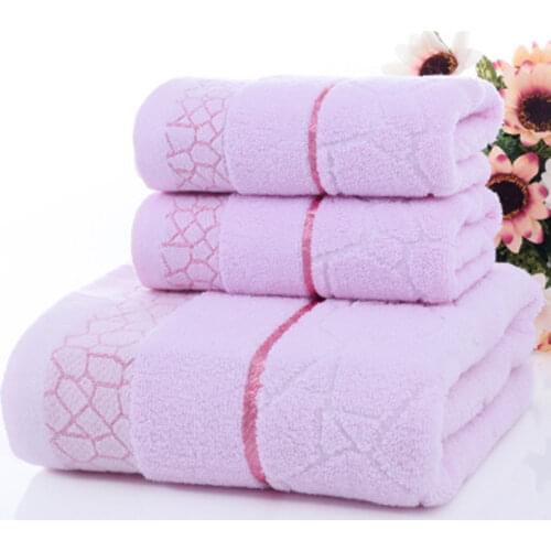 LEDFRE 100% Cotton Bath Towel Set Hand Body Hair Beach Swimming Spa Drying Shower Home Textiles LF88009