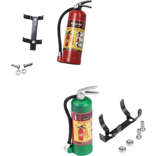 RC Decoration Metal Mini Fire Extinguisher for 1/10 RC Crawler Axial SCX10 90046 Traxxas TRX4 Tamiya D90