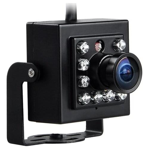 Mini Square CCD Camera 600TVL Plastic Indoor Camera For Front /Left/Back Night Vision Vehicle Camera For Bus Taxi Boat Free Ship