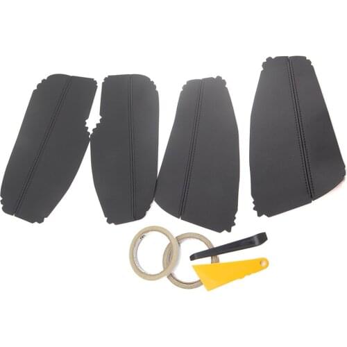 For Toyota Corolla 2014-2017 Door Armrest Shell Cover Trim Car-Covers PU Leather Interior Anti-collision Car Styling Overlays